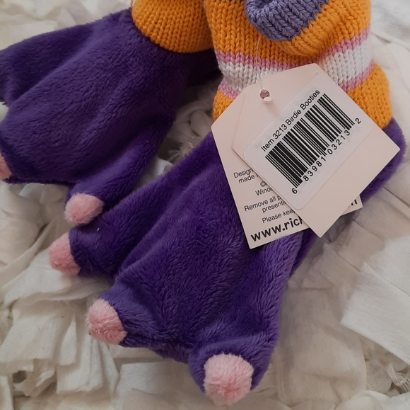 Rich Frog Birdie Booties Beastly Baby Bird Theme NWT 0-6M Newborn - Picture 6 of 8